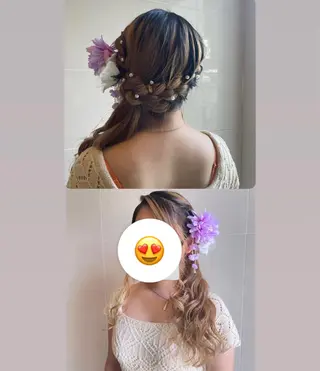 ロング ヘアアレンジ T Ayaのヘアスタイル