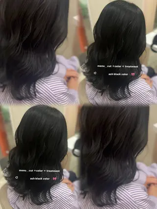 ミディアム 🎀さ こﾁ🎀のヘアスタイル