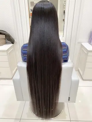ロング 縮毛矯正/髪質改善/ ブリーチ/東陽町✨のヘアスタイル