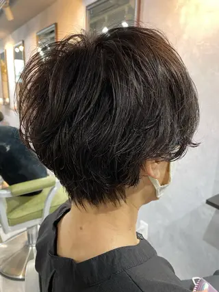 ショート パーマ 久保亮太 /大人ショートのヘアスタイル