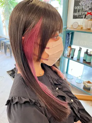 ロング カラー 🩷ྀི暖色カラー 🫧ྀིススマゴチヨのヘアスタイル