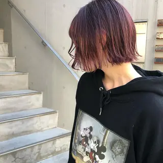 カラー ニシオカ タクヤのヘアスタイル