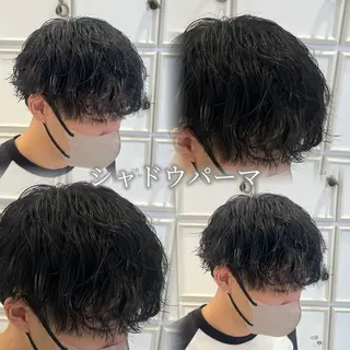 ショート パーマ メンズ 🫧メンズカット/ カラー/愛莉🫧のヘアスタイル