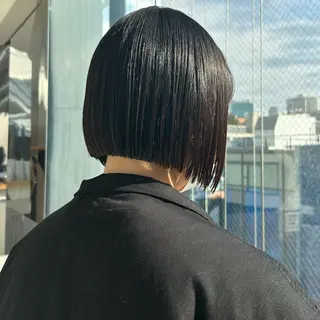 ミディアム ボブ/くびれボブ/ 髪質改善/Ru-kaのヘアスタイル