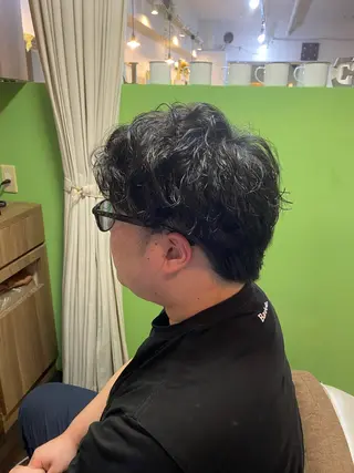 パーマ ヘアアレンジ メンズ メンズ特化 エシカル　松原大将のヘアスタイル