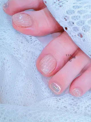 ネイル 💕🐰うさみみ🐰 💕猫と触れ合い✨のネイルデザイン