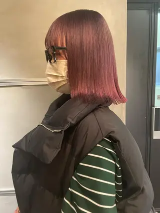 ミディアム カラー classic 新横浜所属・大人girly🛋️ 🤍yukakoのヘアスタイル