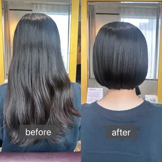 ショート 艶カラー/縮毛矯正‎ 💛Sakiのヘアスタイル