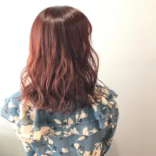 ミディアム カラー パーマ 艶髪/韓国レイヤー イノウエヒロキのヘアスタイル