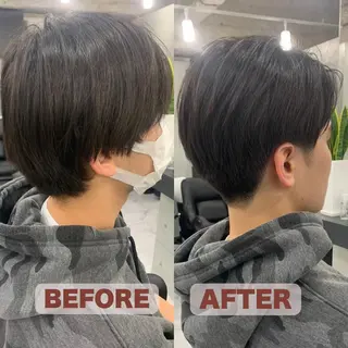 メンズ Endearing 銀座/レイヤーカットのヘアスタイル