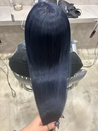 ロング カラー ヘアアレンジ ハッシュカット/韓国 レイヤー/Unaのヘアスタイル