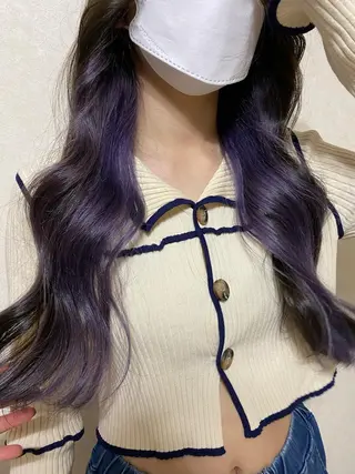 ロング カラー ヘアアレンジ アンククロス渋谷【ANKH CROSS】所属・韓国ヘア┊︎レイヤー ┊︎haruka🌙のヘアスタイル