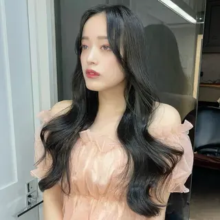 ロング レイヤー、美髪矯正 🌹韓国ヘア芹奈のヘアスタイル