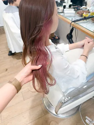 セミロング カラー ✨カラー支持No.1 🧸ワキ カナコ🧸のヘアスタイル