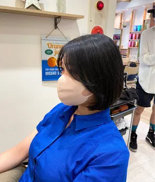 ミディアム 韓国トレンドヘア しゅーやのヘアスタイル