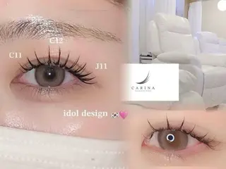 マツエク・マツパ 肌に馴染むハイトーン /ミルクティーカラーのヘアスタイル