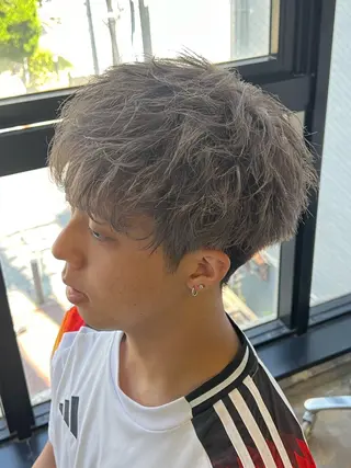 ミディアム カラー メンズ PIA hair design所属・湖城 恵吾のヘアスタイル