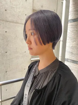 ショート カラー ヘアアレンジ satsuki 暖色・ブラウンカラーのヘアスタイル