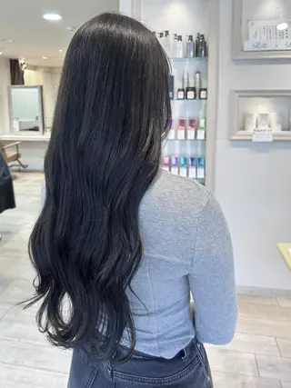 ロング カラー ヘアアレンジ 韓国ヘア/レイヤー 顔周りカット/ユキナのヘアスタイル