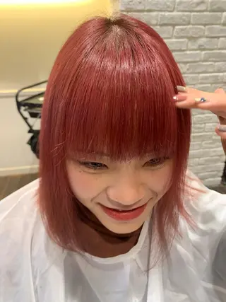 ミディアム カラー ヘアアレンジ la fith所属・rico_by ヘアとアイブロウのヘアスタイル