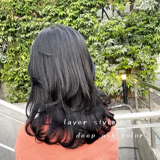 セミロング MOOD,所属・レイヤーカット/銀座 TAROのヘアスタイル