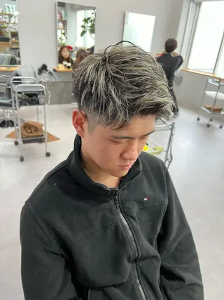 カラー メンズ 金子勇希🔥パーマ 比率90%以上🔥のヘアスタイル