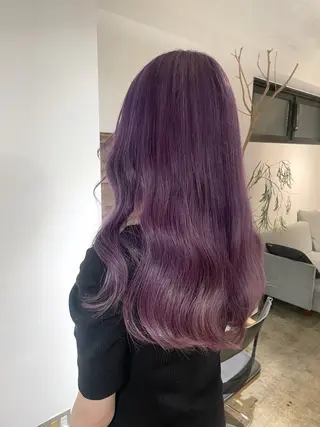 セミロング カラー 暖色カラー🍒 ケアブリーチ/akiのヘアスタイル