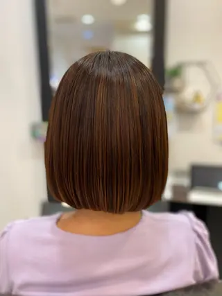 ショート YASU🍎CUT 赤系カラー/ヘアケアのヘアスタイル