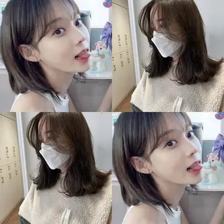 ミディアム 韓国ヘア🤍 慎之介のヘアスタイル