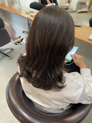 ミディアム トレンド透明感カラー ☘️大貫 昂涼🐹のヘアスタイル