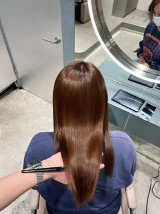 ミディアム カラー ✨髪質改善 縮毛矯正 艶髪 立川 コウキ✨のヘアスタイル