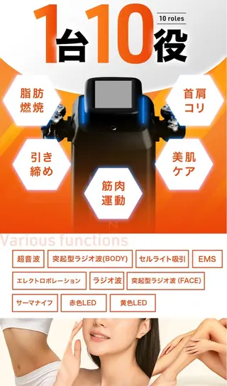 ニキビ、痩身、脱毛、 サクラチャンスパのエステ・リラクイメージ