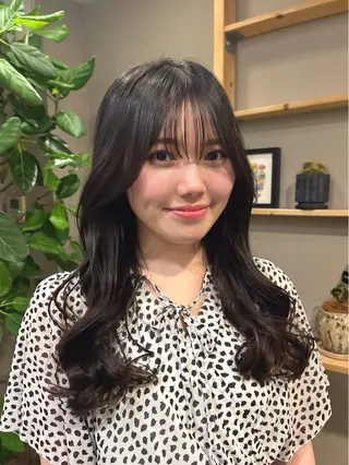 ロング カラー カット🍋いらみな あかねLOuNICAのヘアスタイル