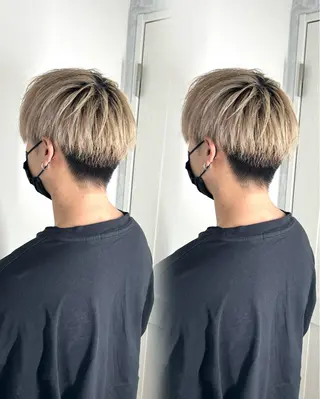 メンズ 🫧ショート・レイヤ ー・縮毛矯正🫧のヘアスタイル