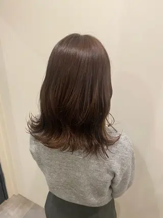 ミディアム カラー 🍑 モモカ🍑のヘアスタイル