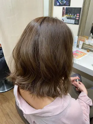 ミディアム カラー 透明感カラー/韓国 ヘア🩶yuri🩵のヘアスタイル