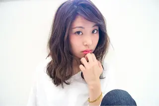 セミロング カラー パーマ NOW･インパルス所属・【滝川市 美容師】 髙橋昌也のヘアスタイル