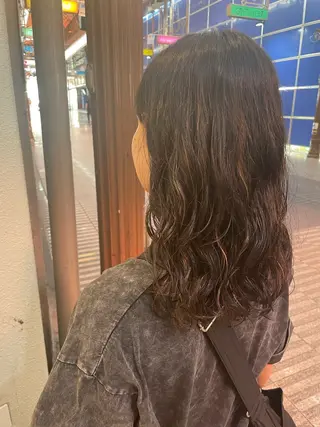 セミロング パーマ ニュアンス/フェザー /パーマ/RYUTOのヘアスタイル