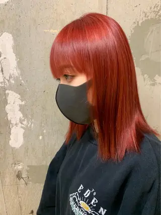 ミディアム カラー 🎀ハイトーン/レイ ヤー/Reina🎀のヘアスタイル