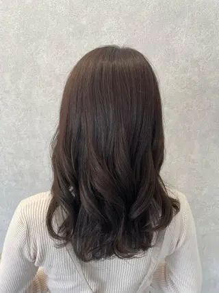 セミロング カラー KANGOLSALON 富山セントラル所属・松井 亜美のヘアスタイル