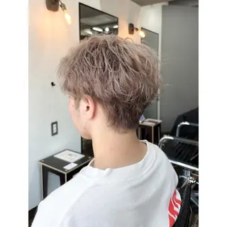 カラー メンズ キヨ メンズカット/パーマのヘアスタイル