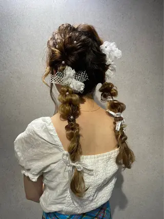 ロング ヘアアレンジ アレンジ/カラー トリートメントNaoのヘアスタイル
