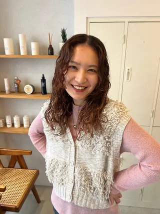 セミロング パーマ noa／ 京橋美容室のヘアスタイル
