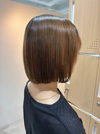 ショート カラー パーマ Atre.所属・🤍美髪縮毛/髪質 改善/池上夏凜🤍のヘアスタイル