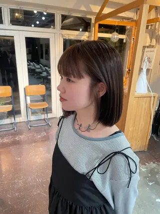 ミディアム カラー アラマキ フウカのヘアスタイル