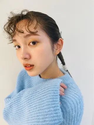 パーマ リリカ🐈‍⬛ブリー チカラー/上永谷のヘアスタイル