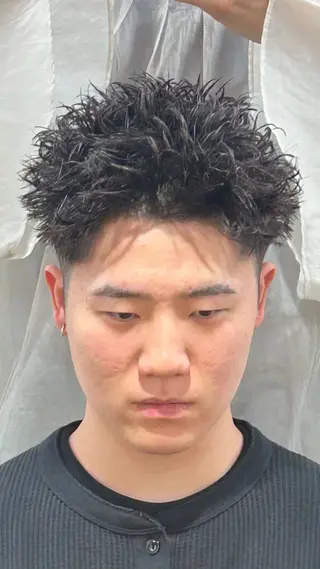 ショート パーマ メンズ メンズ特化⚡️パーマ テッタのヘアスタイル