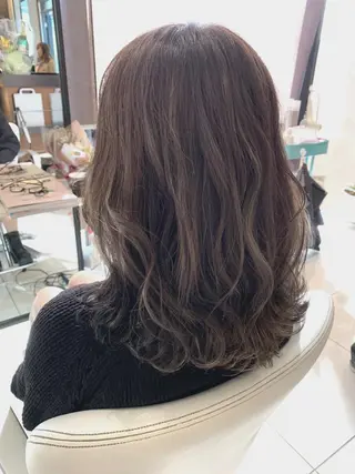 ミディアム カラー ヘアアレンジ Merci メルシー 福岡、今泉のヘアスタイル