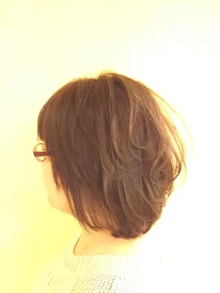 ミディアム カラー パーマスタジオ グレイス はやとのヘアスタイル