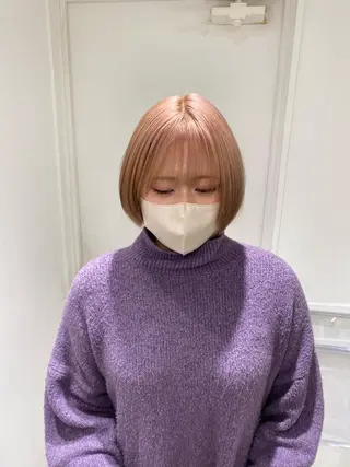 カラー kumon ayu ブリーチ/ハイトーンのヘアスタイル